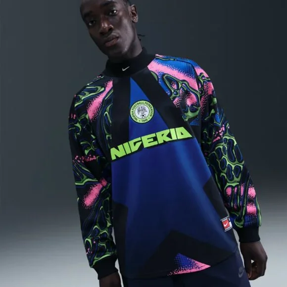 Nike Nigeria 2026 Hollywood Mens Goalkeeper Jersey IO0782-010 Sz Small & Medium - Picture 2 of 4